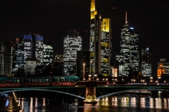Nachtaufnahme in Frankfurt